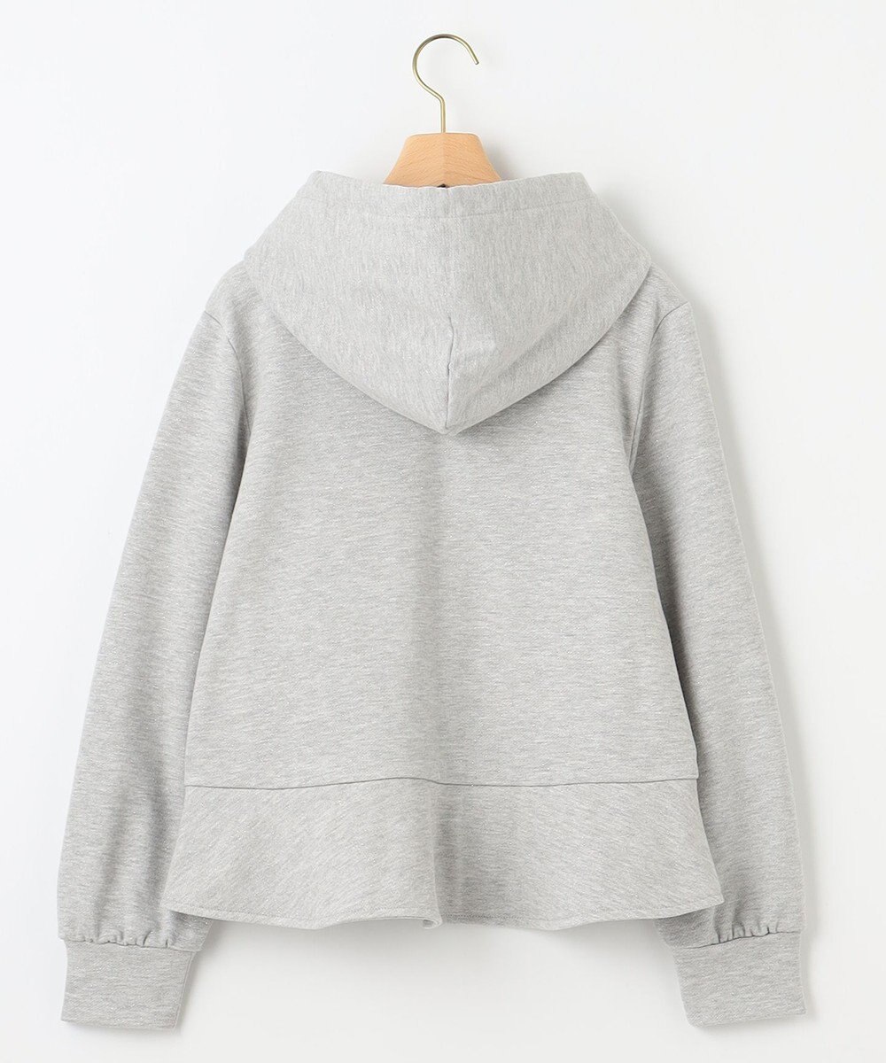 組曲 ラメペプラムパーカー 