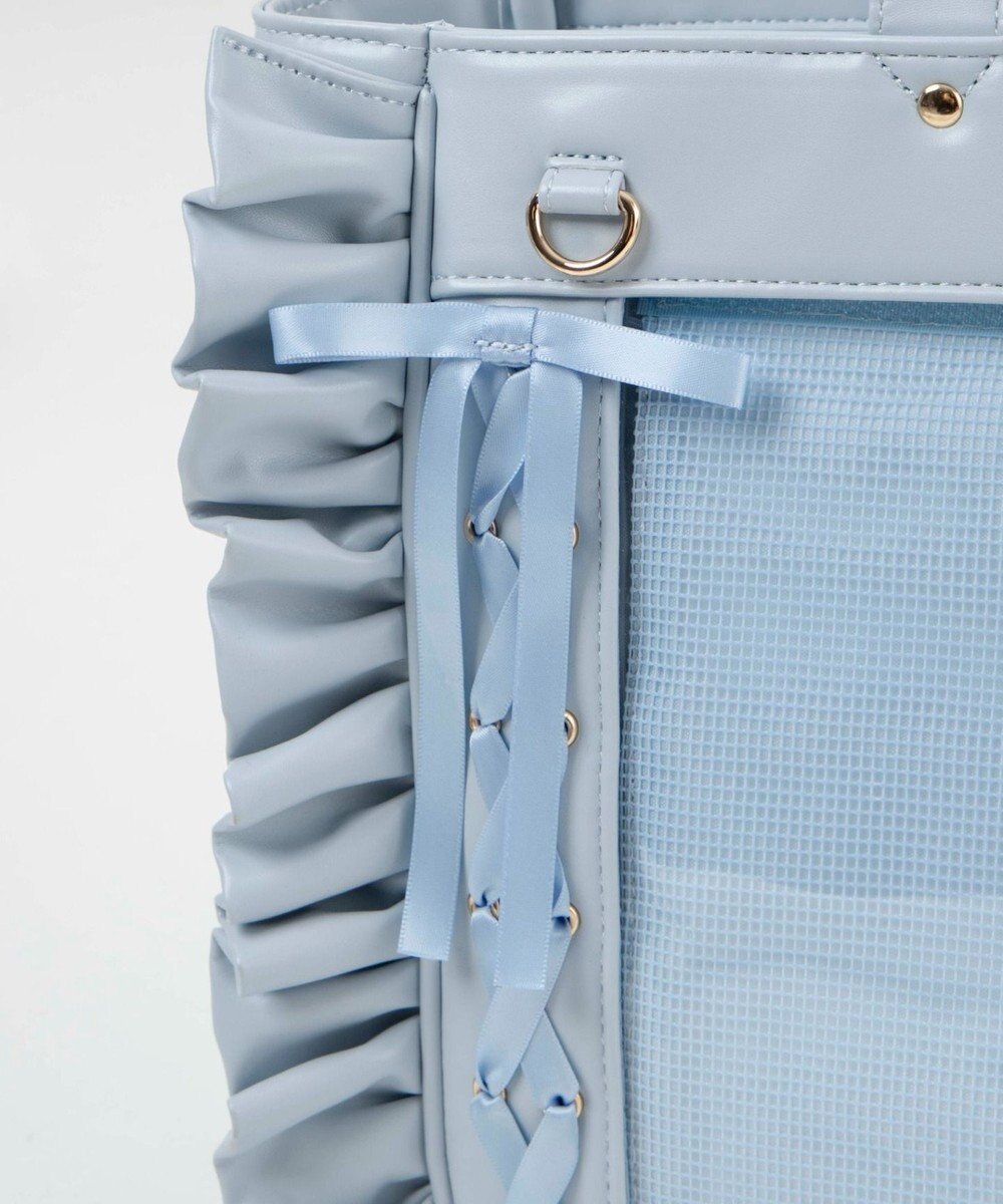 WEGO 【痛バ＆推し活グッズ】きらめきレースアップフリル痛バッグ 