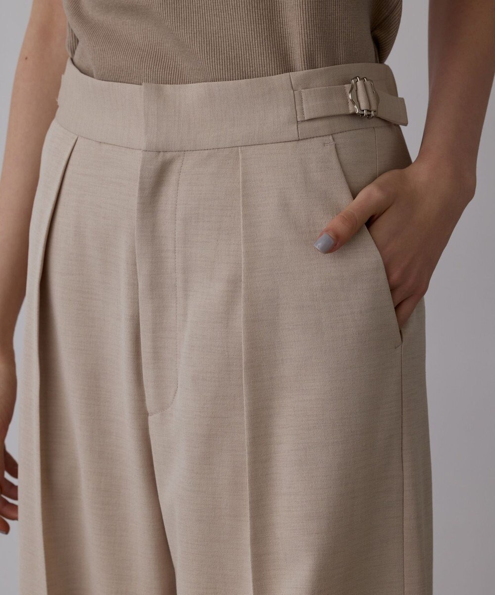 GRACE CONTINENTAL スラブストレッチタックパンツ 