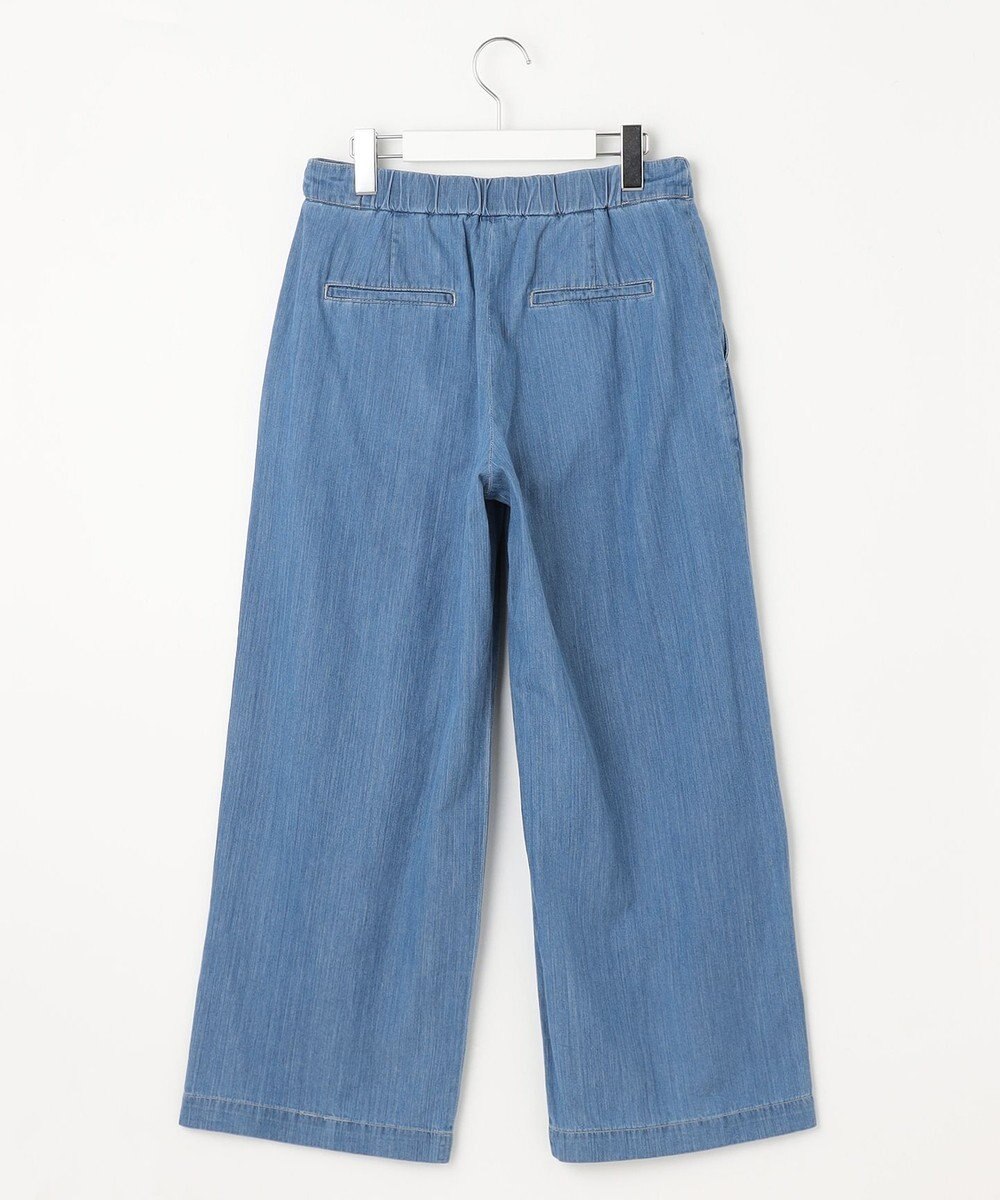 J.PRESS LADIES L 【洗える】5ozバージラコンパクト ワイド パンツ 