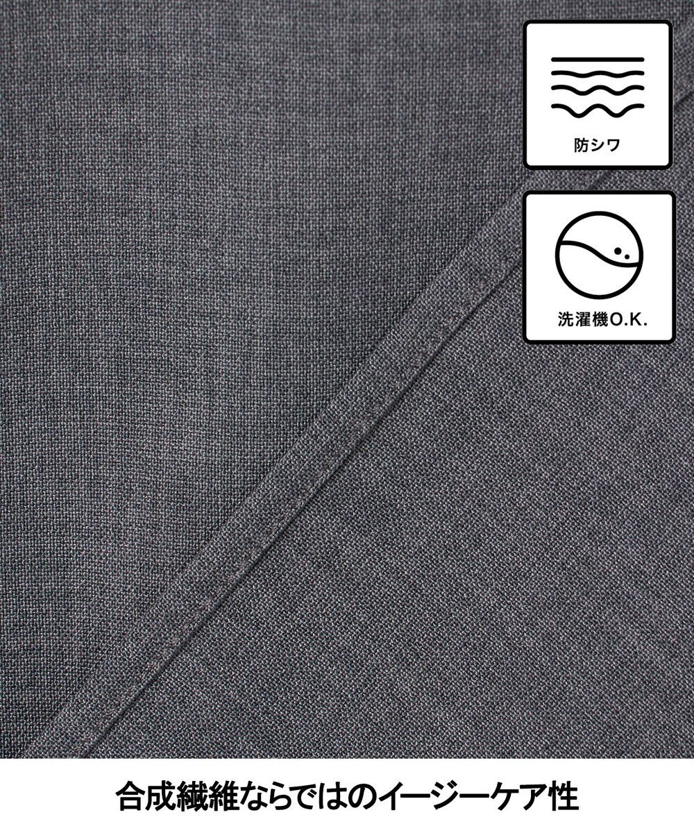 GOTAIRIKU 【シワになりにくい/ストレッチ/洗える】ウールライク シャツ_カッタウェイカラー 