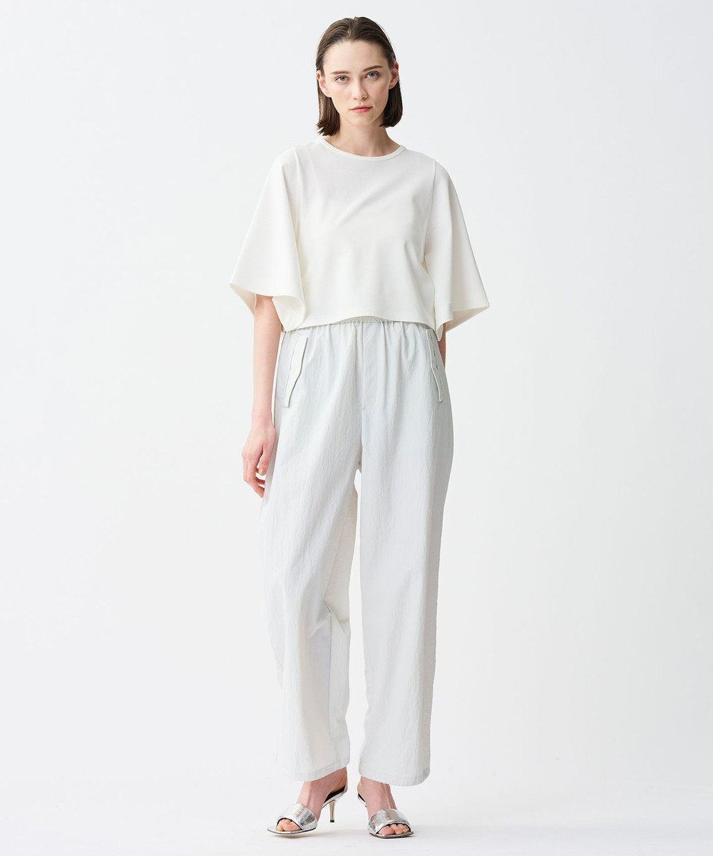 uncrave ダブルフェイスジャージー ハンカチスリーブトップス 