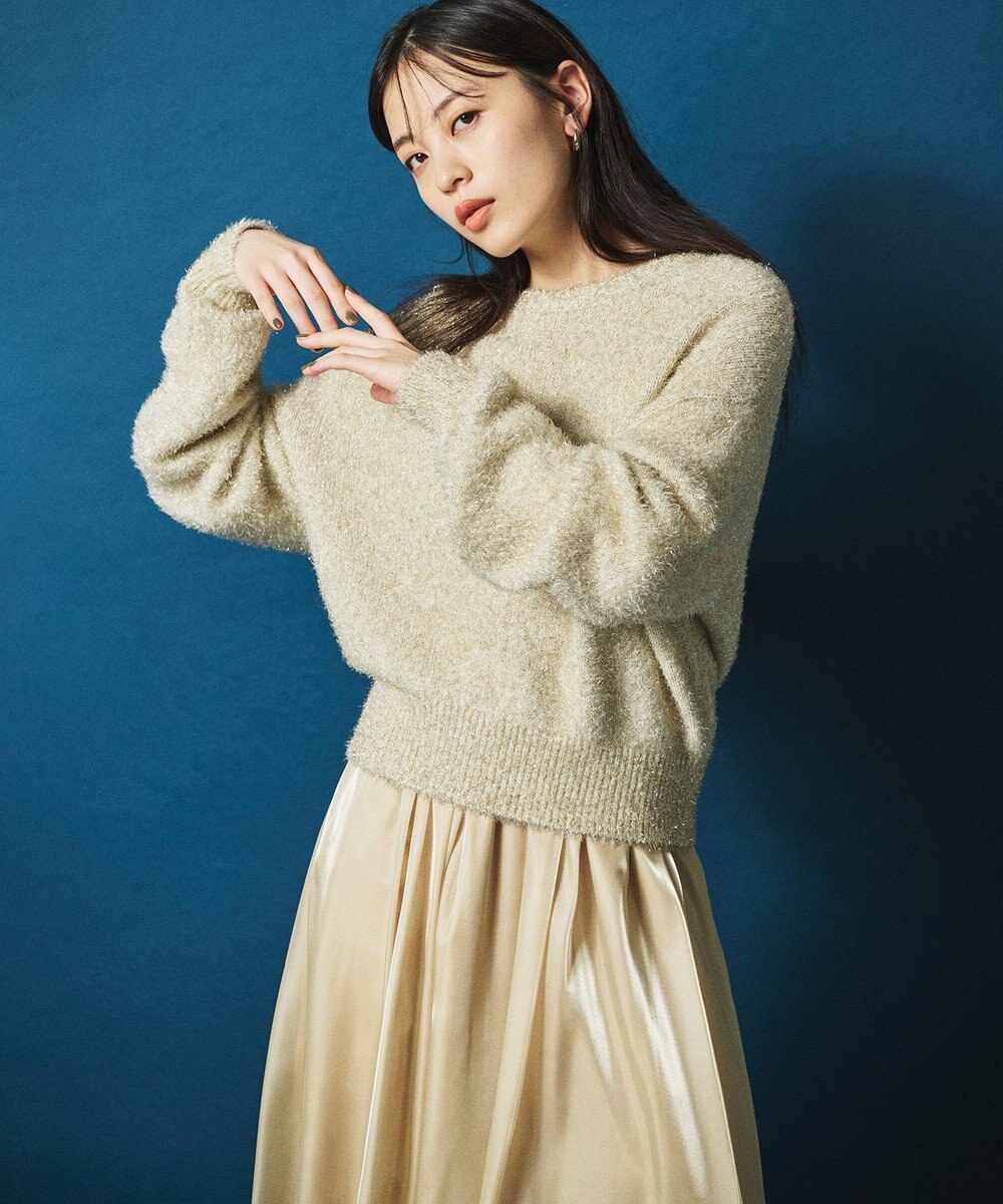 uncrave ラメ シャギー ニット プルオーバー（uncrave STANDARD） 