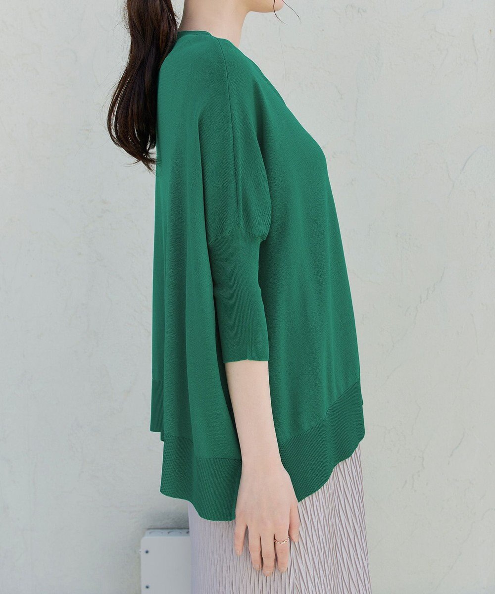 Tiaclasse L 軽やかニットドルマンカーディガン 