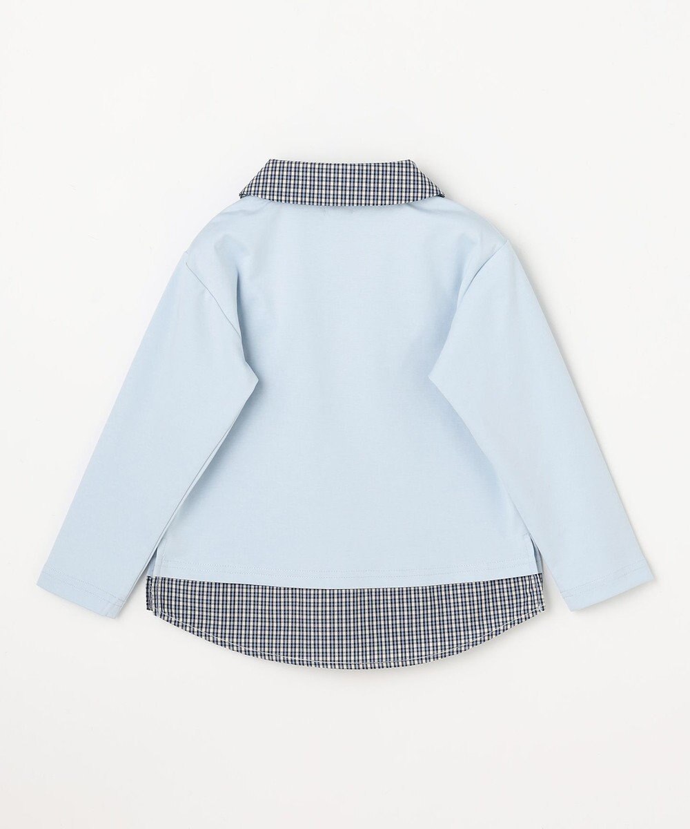 組曲 KIDS 【110-140㎝】 ミニチェック レイヤードトップス 