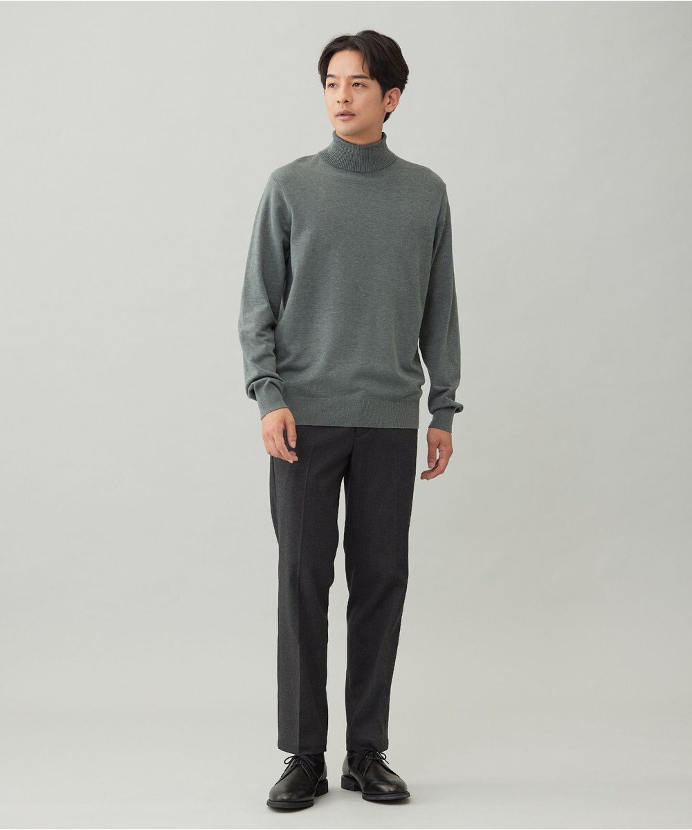 UNFILO MENS 【OCEANS 雑誌・web・YouTube 掲載】FLANNEL TOUCH 機能美パンツ スリム 