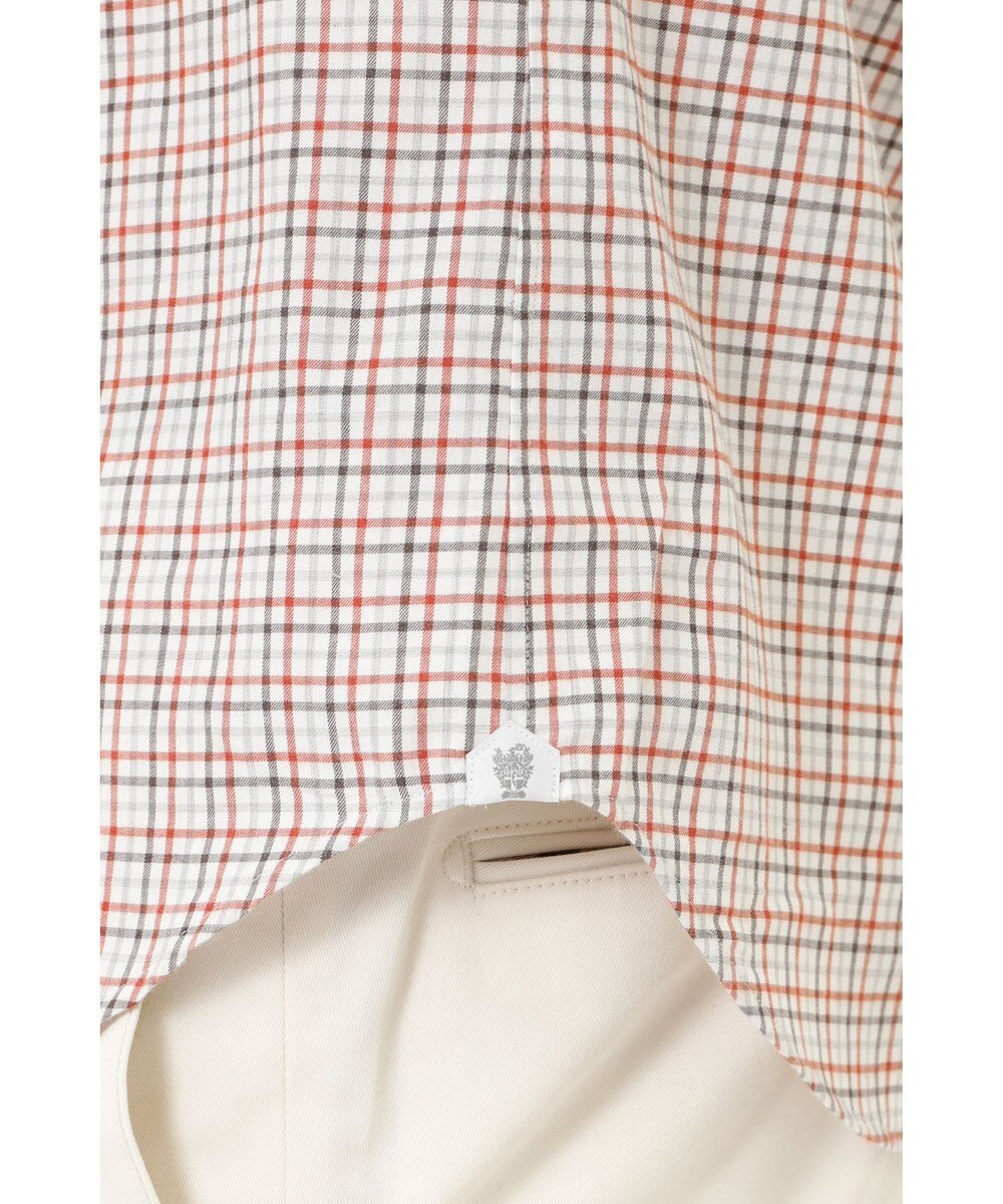 DAKS コットンミニチェックシャツ 