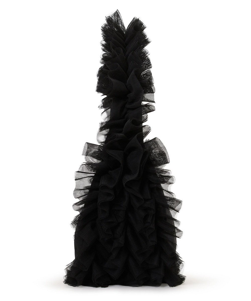 LeSportsac RUFFLE ZIP HOBO/ブラックレースラッフル 