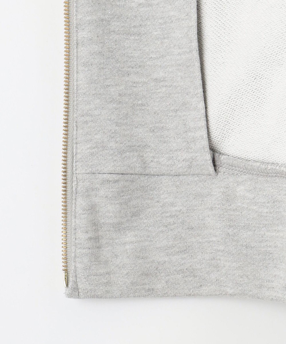 組曲 ラメペプラムパーカー 