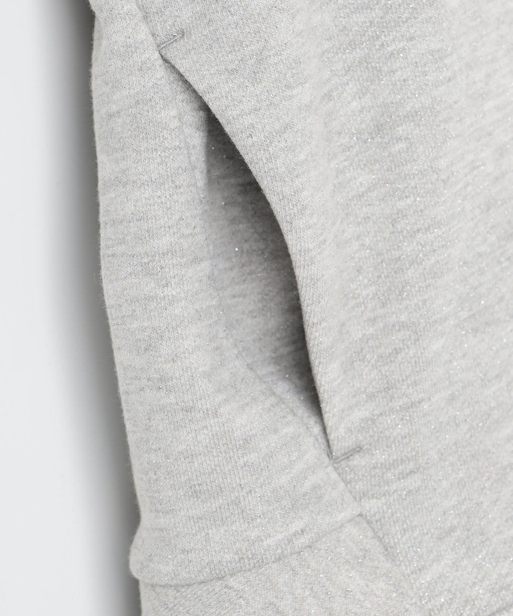 組曲 ラメペプラムパーカー 