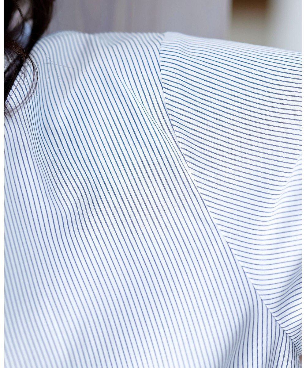 Tiaclasse 【洗える】ドロストギャザー袖シャツチュニック 