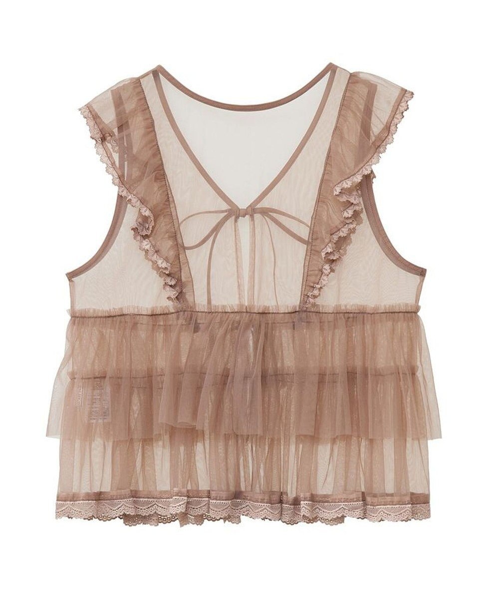 Green Parks ・ＥＬＥＮＣＡＲＥ　ＤＵＥ　チュールラッフルベスト 