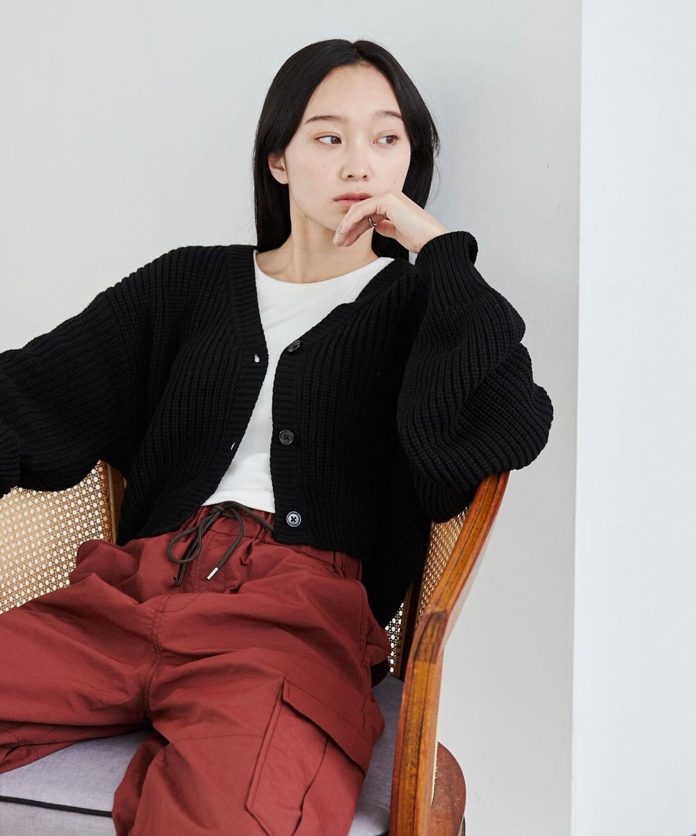 WEGO Vネックカラーカーディガン 