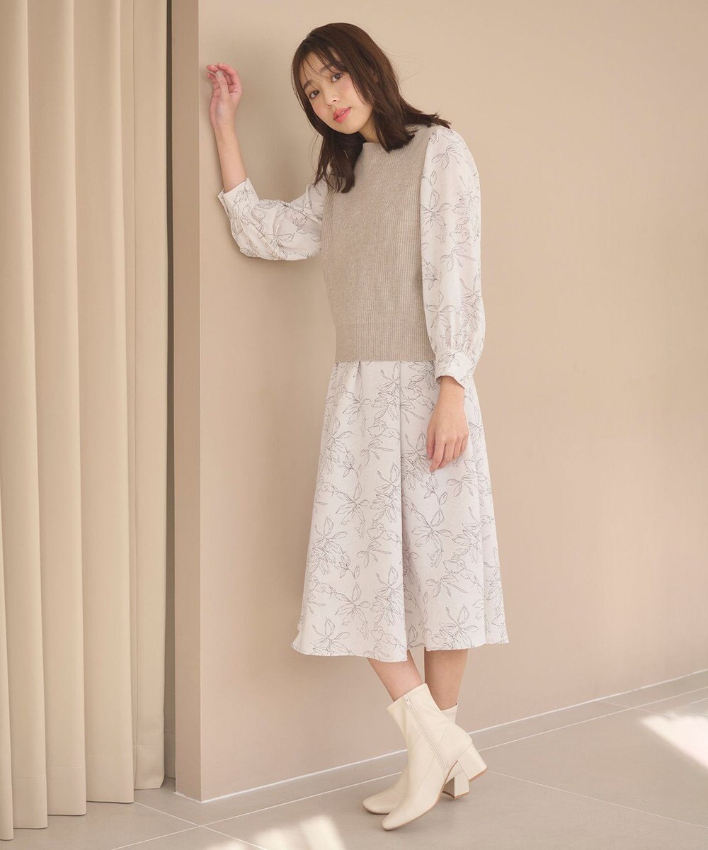 Feroux 【セットアイテム】ニットベストセット ワンピース 