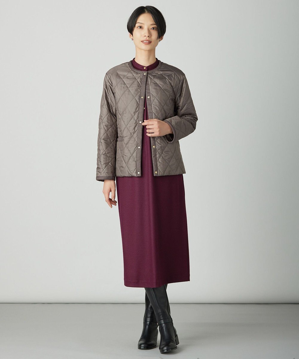 J.PRESS LADIES S 【WEB限定カラーあり】コンパクトタフタキルティング ブルゾン 