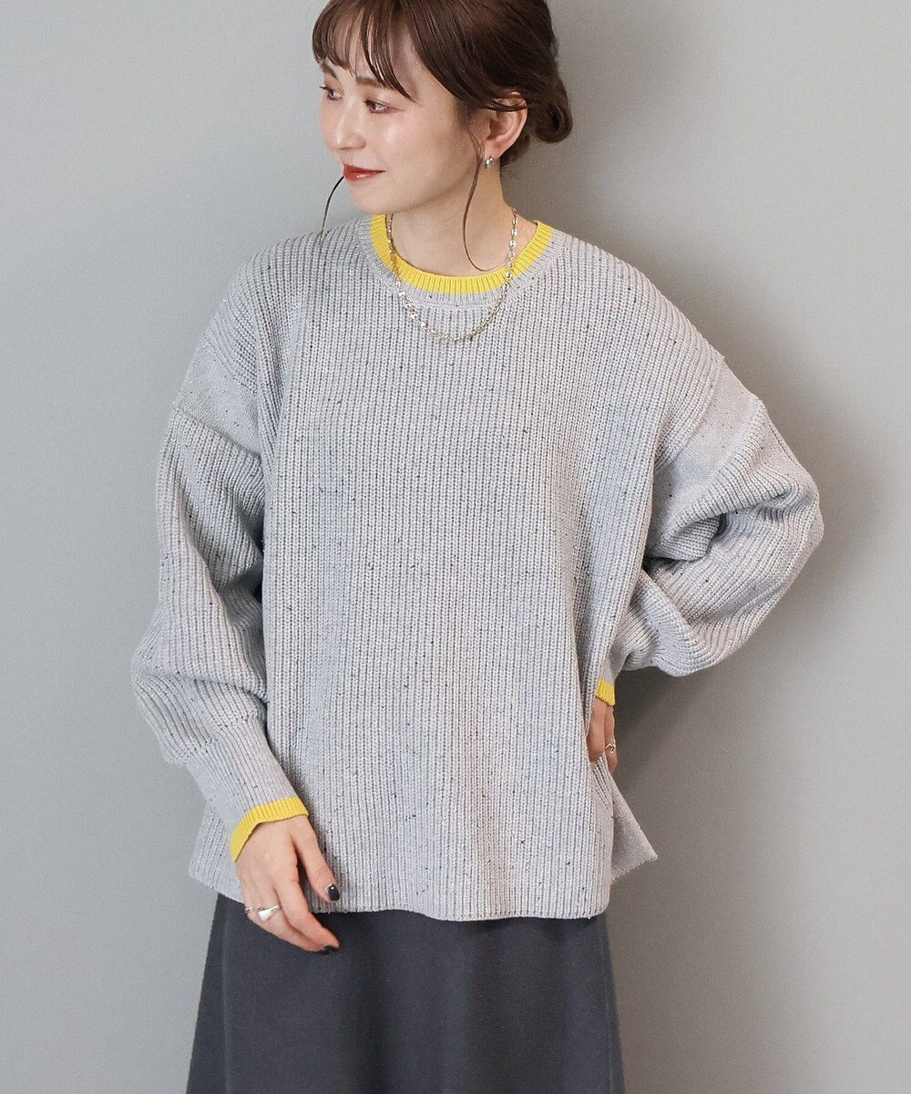 AMERICAN HOLIC 【WEB限定】配色ラインニットプルオーバー 