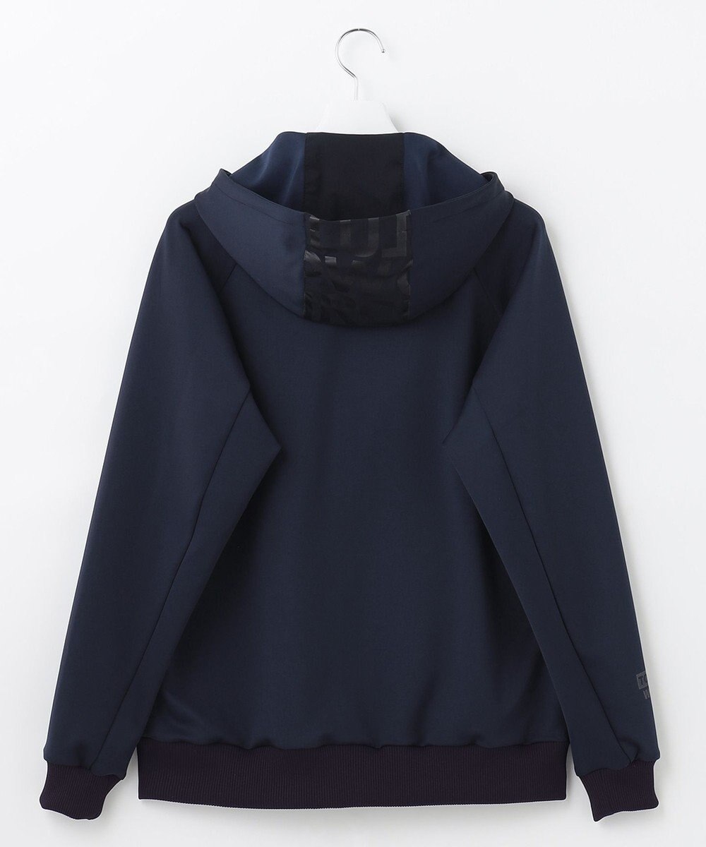 PW CIRCULUS 【MEN】【撥水/防風/ストレッチ】ロゴプリント ジップアップ フーデッド ブルゾン 