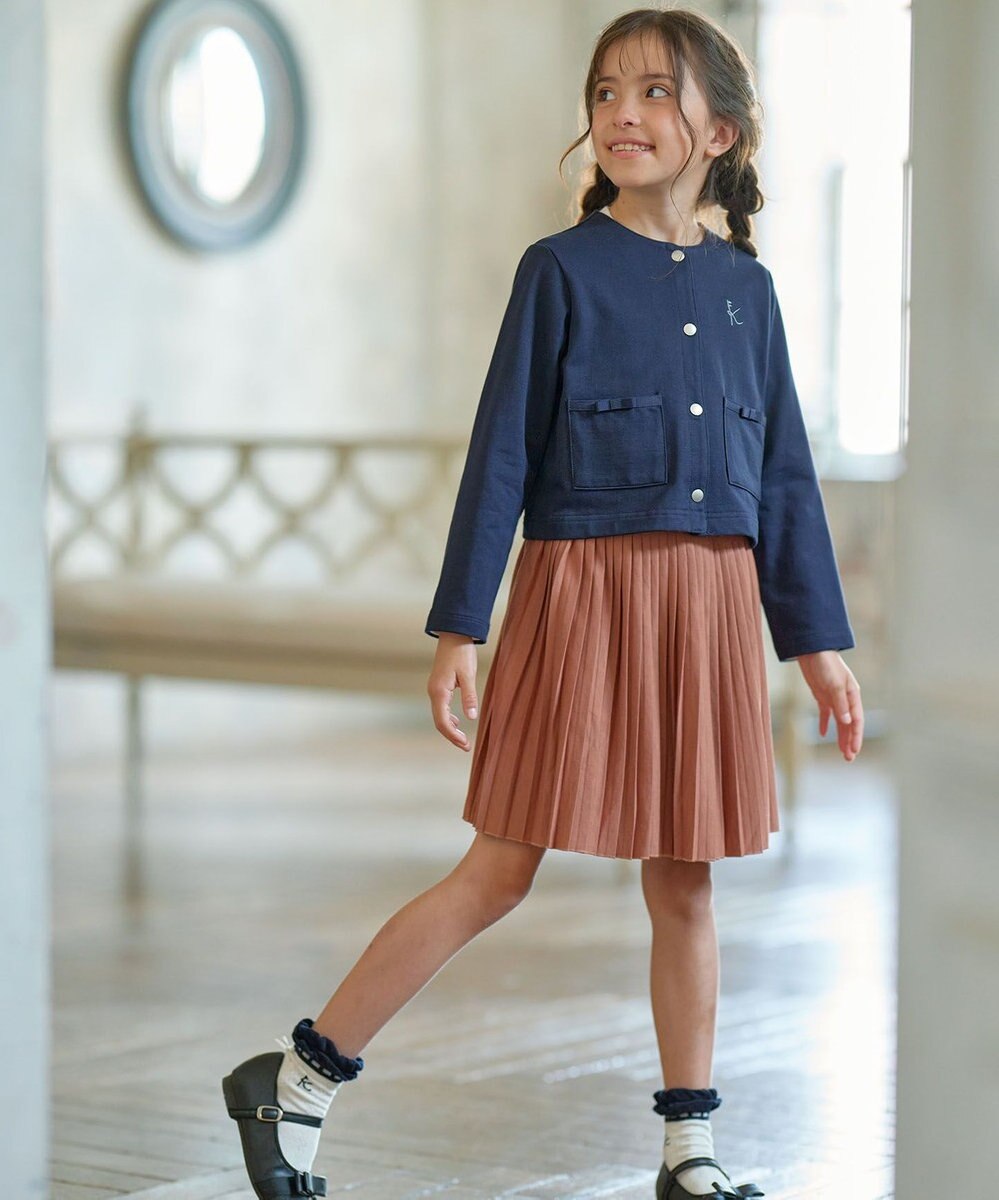 組曲 KIDS 【110-140㎝】スナップボタン カーディガン 