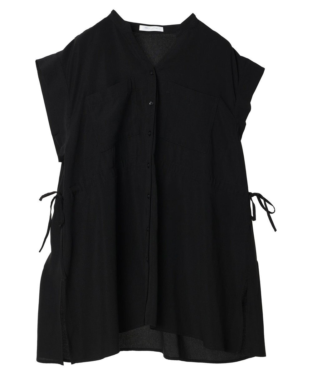 Green Parks ウエストドロストフレンチスリーブチュニック 