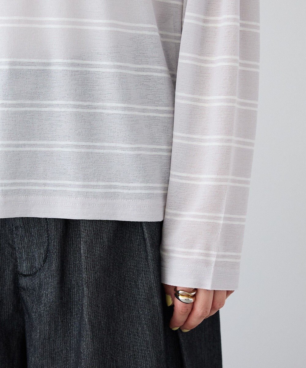 CRAFT STANDARD BOUTIQUE シアーボーダーヘンリーネックロンT 