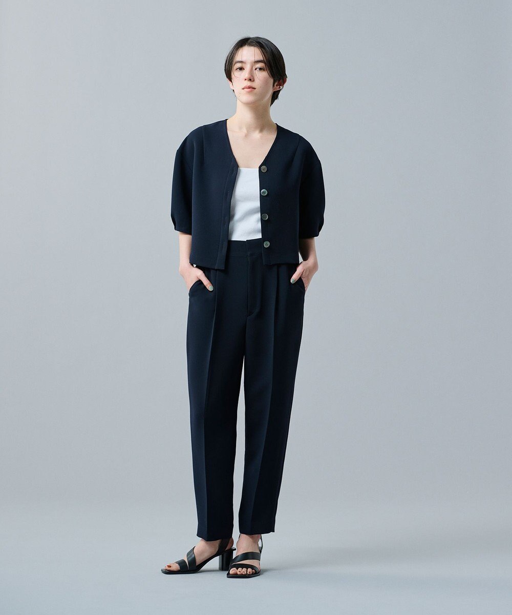 uncrave ウォッシャブルダブルクロス ブラウス 