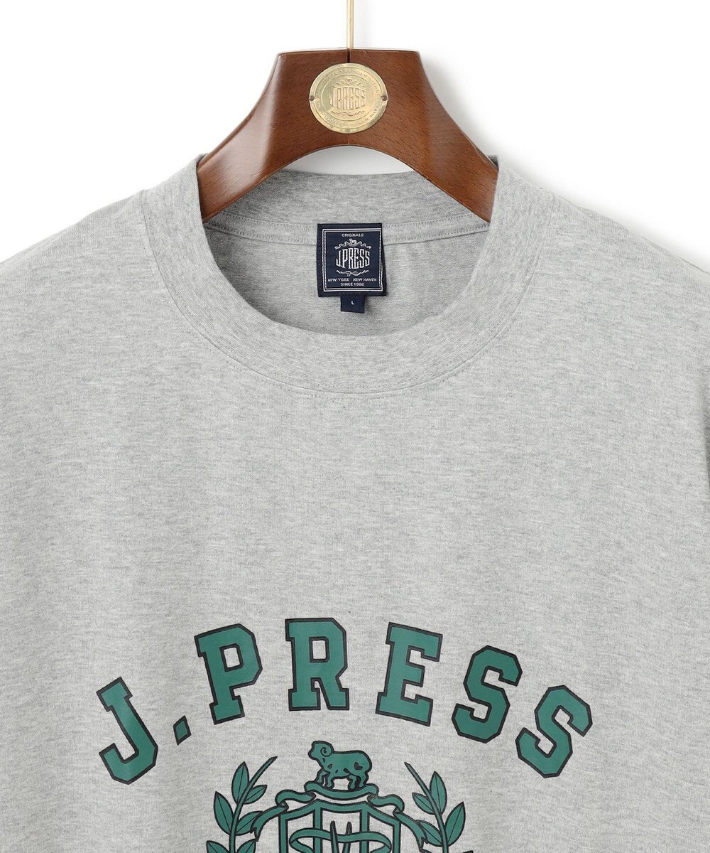 J.PRESS MEN 【J.PRESS ORIGINALS】【UNISEX】Cotton Jersey CRST Logo T-shirt 