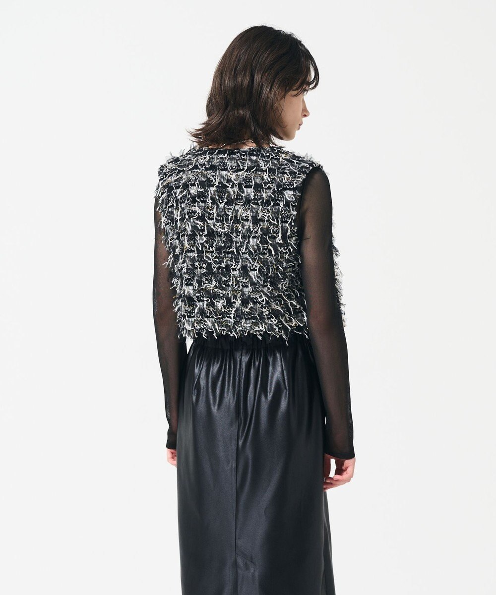 GRACE CONTINENTAL コンパクトフリンジベスト 