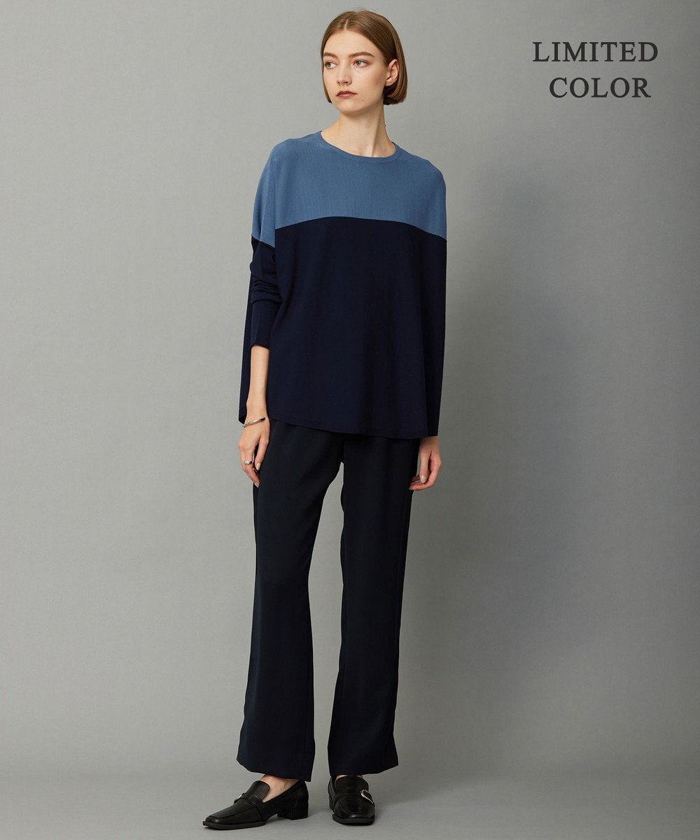 ICB L 【WEB限定カラーあり・洗える】 ライトダブルクロス ストレートパンツ 