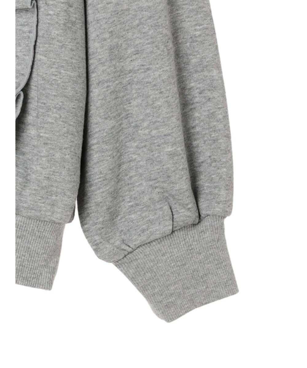 earth music&ecology フリルスウェットプルオーバー 