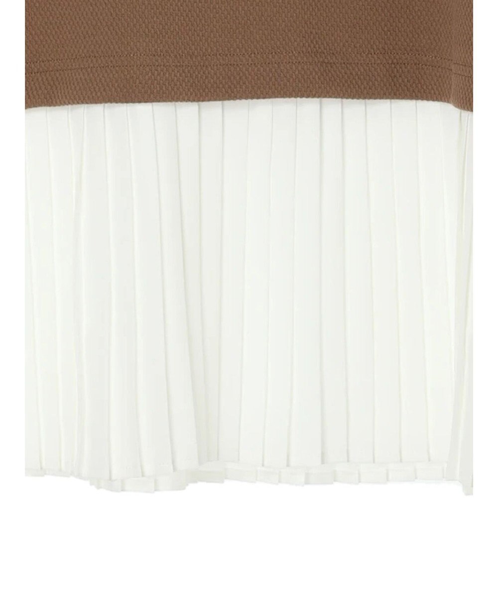 earth music&ecology プリーツドッキングプルオーバー 