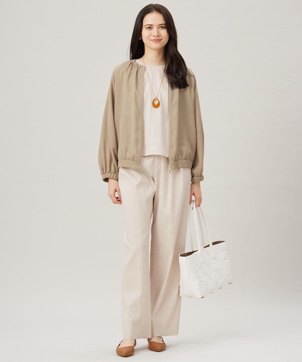 自由区 【セットアップ対応・洗える】LIPストレッチプルオーバー ブラウス 