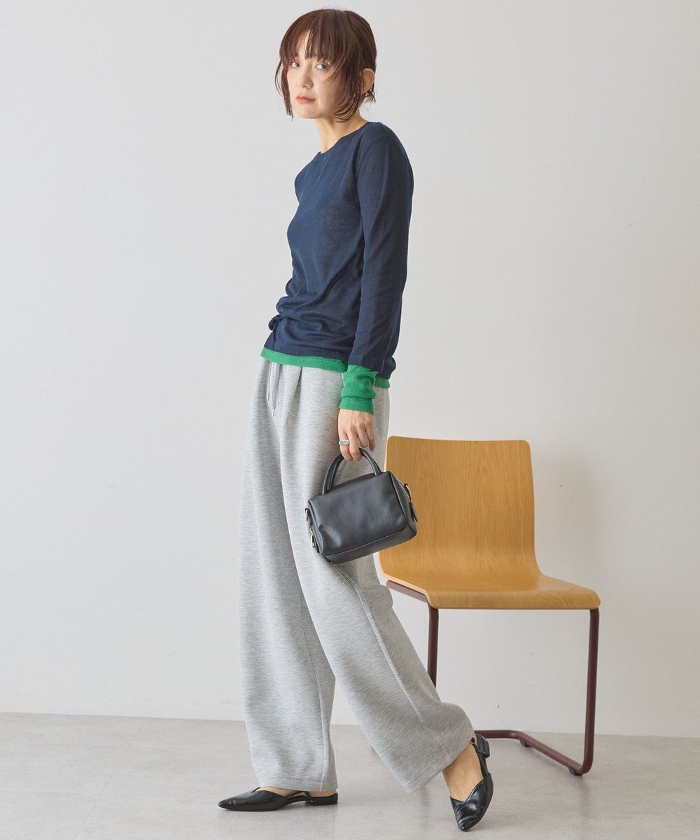 AMERICAN HOLIC 配色シアーレイヤードプルオーバー 