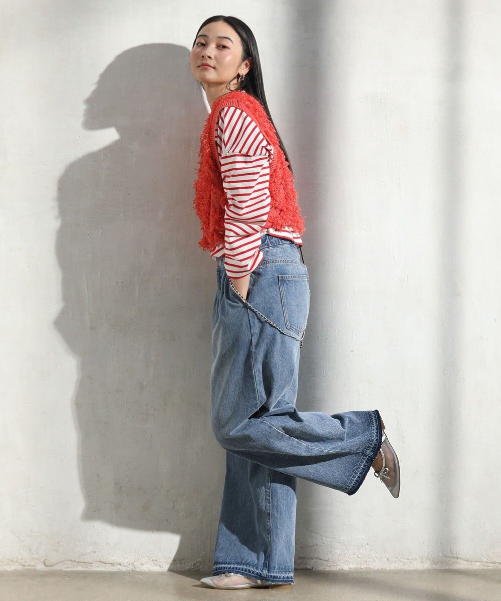 Green Parks フリンジニットベスト 