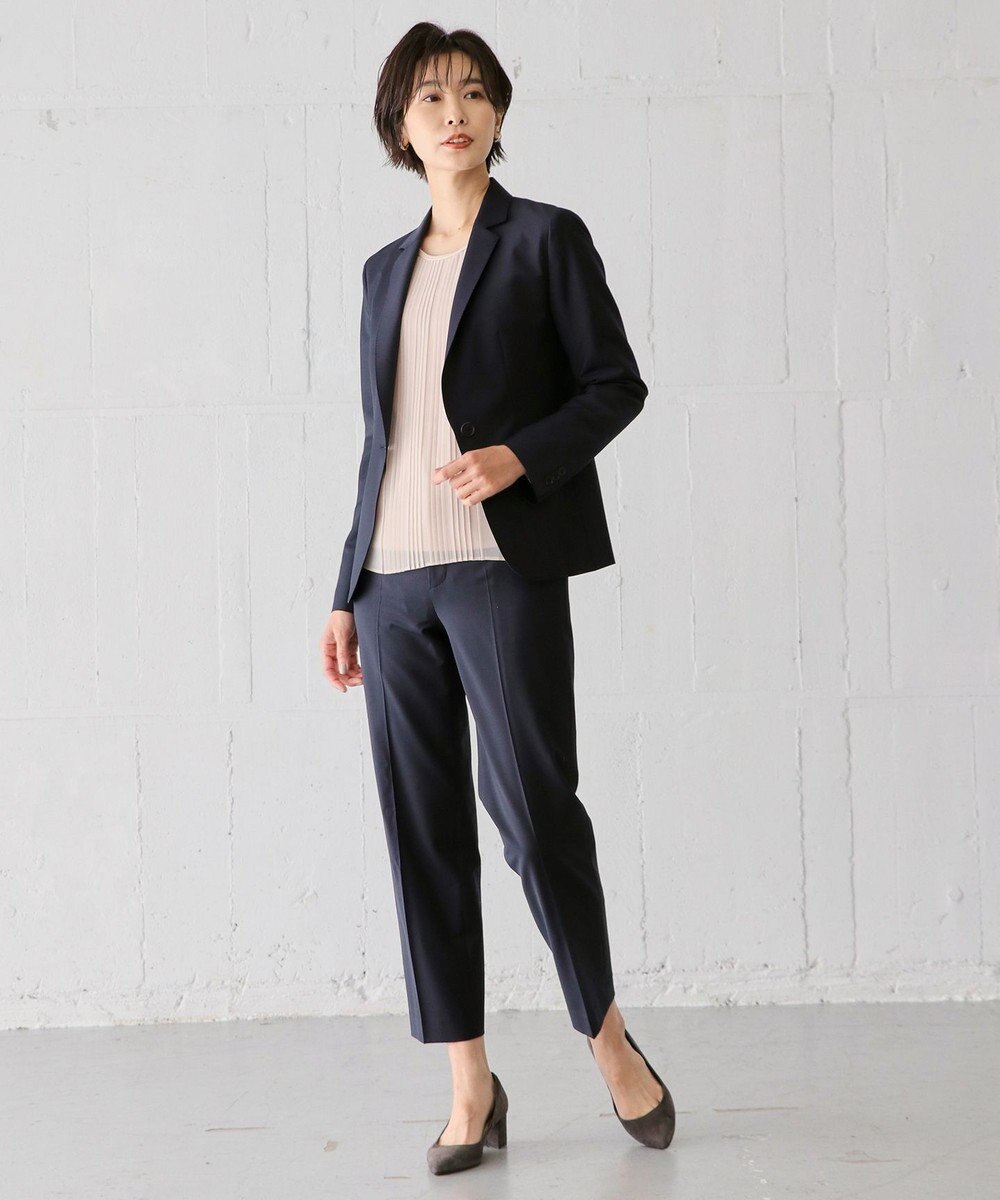 J.PRESS LADIES L BAHARIYE SOLID テーパード パンツ 