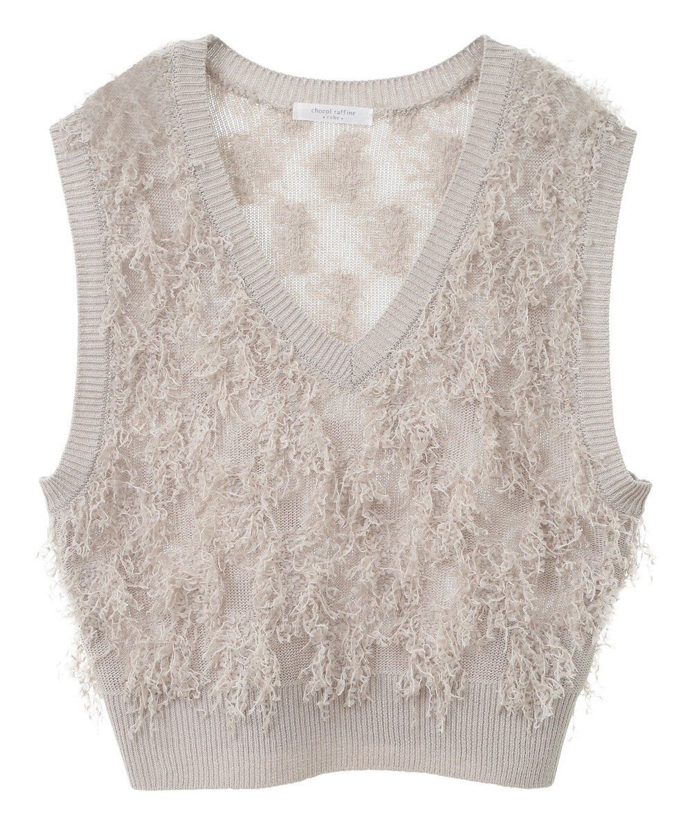 Green Parks フリンジニットベスト 