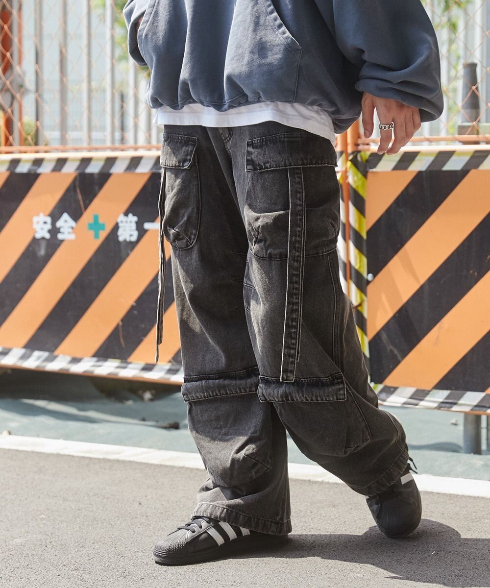 WEGO マルチポケットデニムパンツ 