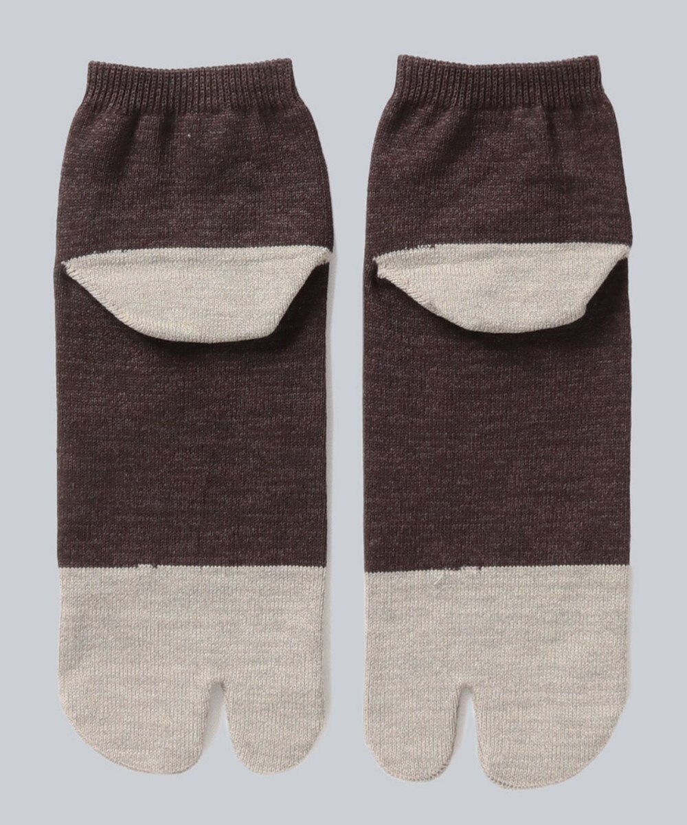 WHITE MAILS 【UNISEX】PAPER COLOR BLOCK TABI ANKLE ソックス 