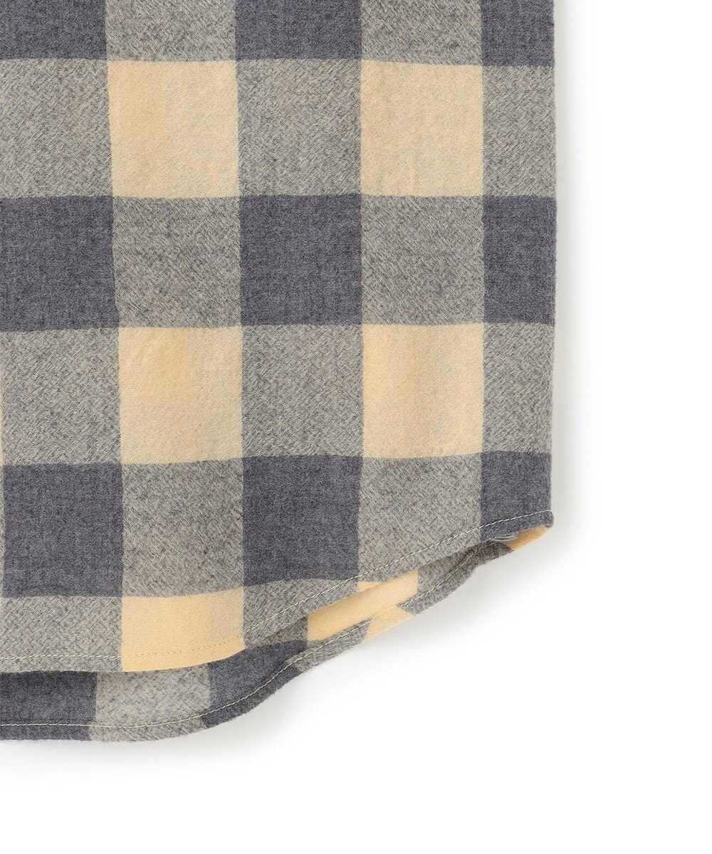 BEIGE， HOBBS / ウールチェックカシュクールブラウス 