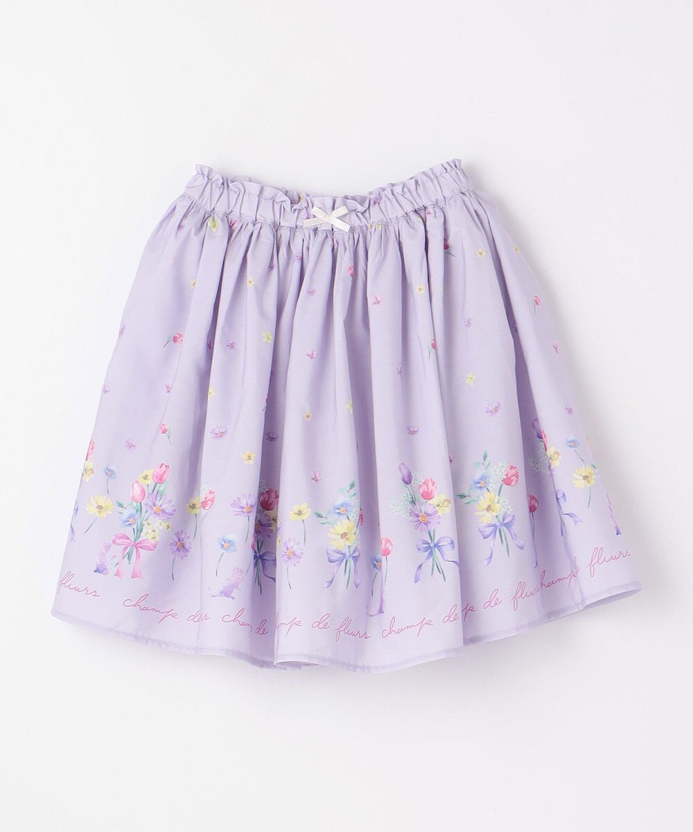 ANY KIDS フラワー ブーケ プリント スカパン 