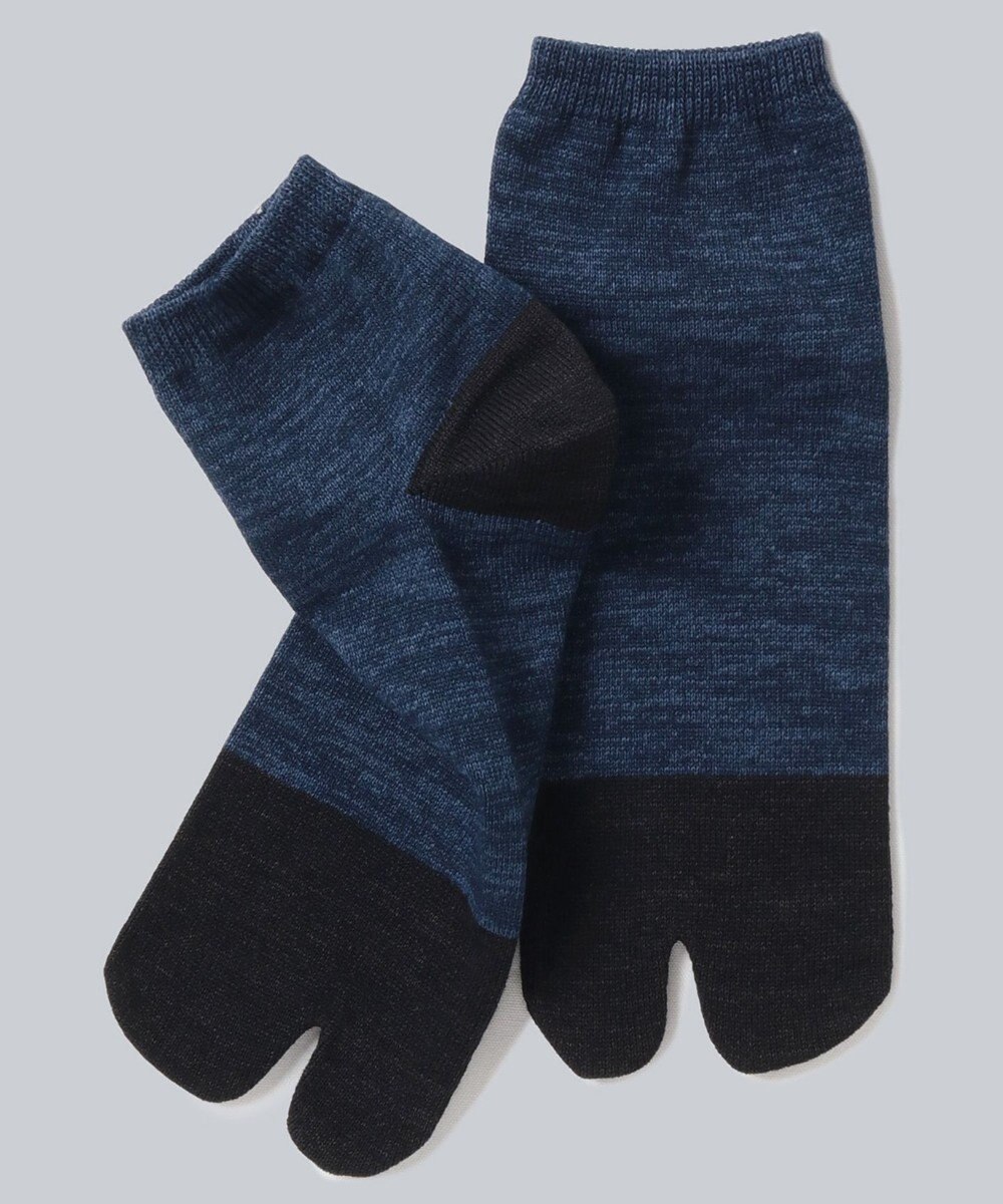 WHITE MAILS 【UNISEX】PAPER COLOR BLOCK TABI ANKLE ソックス 