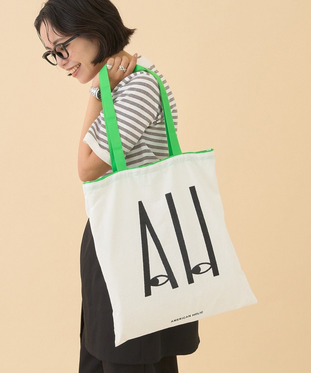 AMERICAN HOLIC カラーハンドルホリホリトートバッグ 