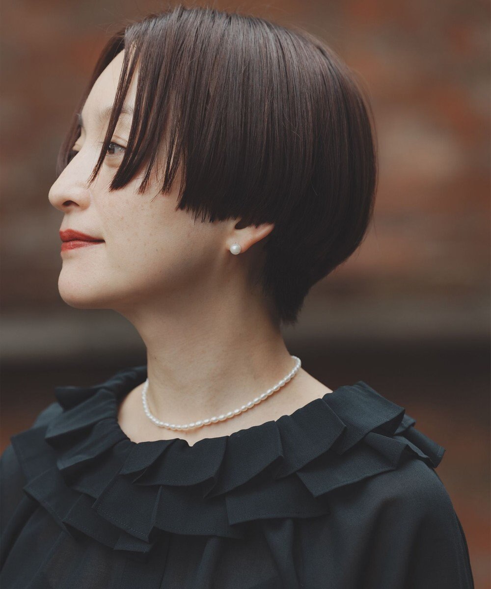 #Newans 【前後着用可能】【高山都さんコラボ】ビッグカラー２WAYブラウス 