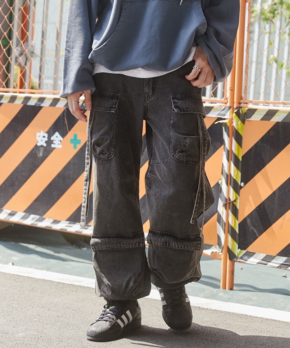 WEGO マルチポケットデニムパンツ 