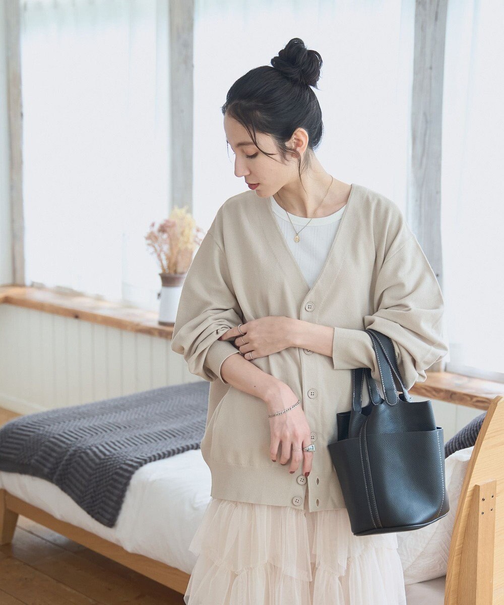 WEGO 【ユニセックス着用ITEM/MLサイズ展開】ドロップショルダーカーディガン 