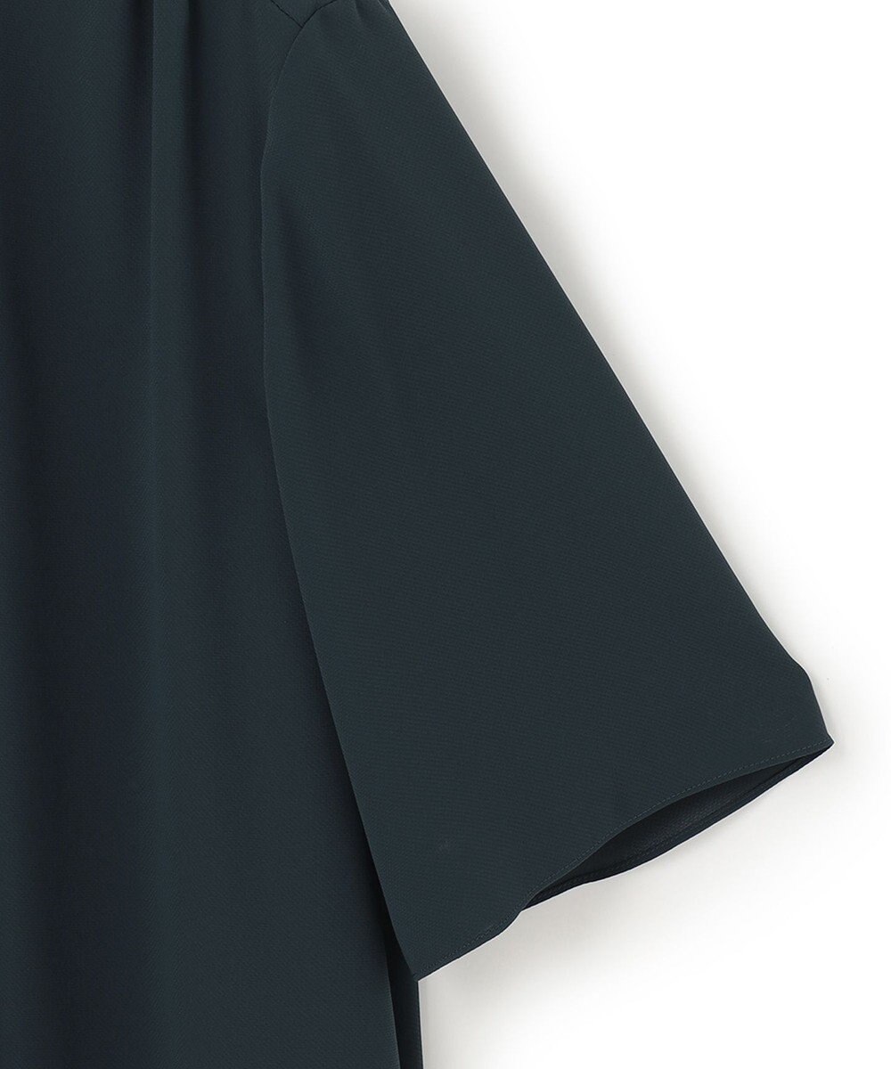 ICB 【洗える】 Back Satin Amunzen フリルブラウス 