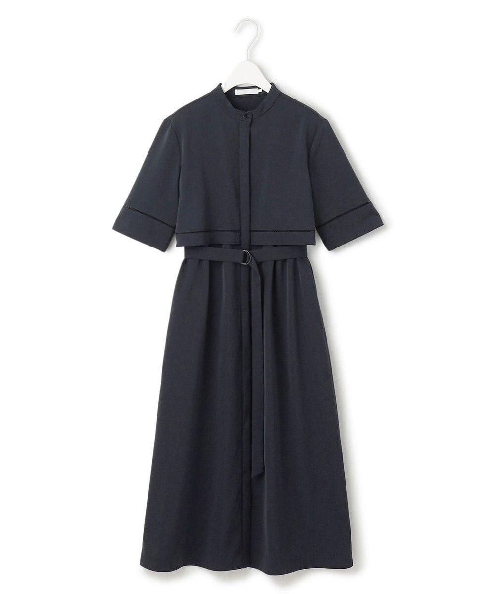 ICB L 【ASUMI・MANAMIコラボ 丈が選べる】ハシゴレースシャツワンピース 