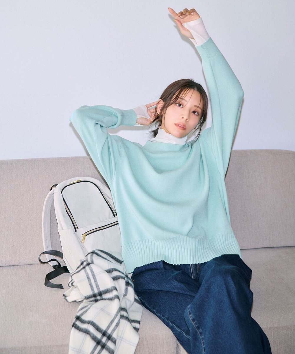 ANY L 【新色追加】ハイネックデイリーニット 