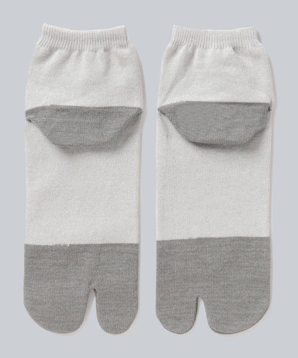 WHITE MAILS 【UNISEX】PAPER COLOR BLOCK TABI ANKLE ソックス 