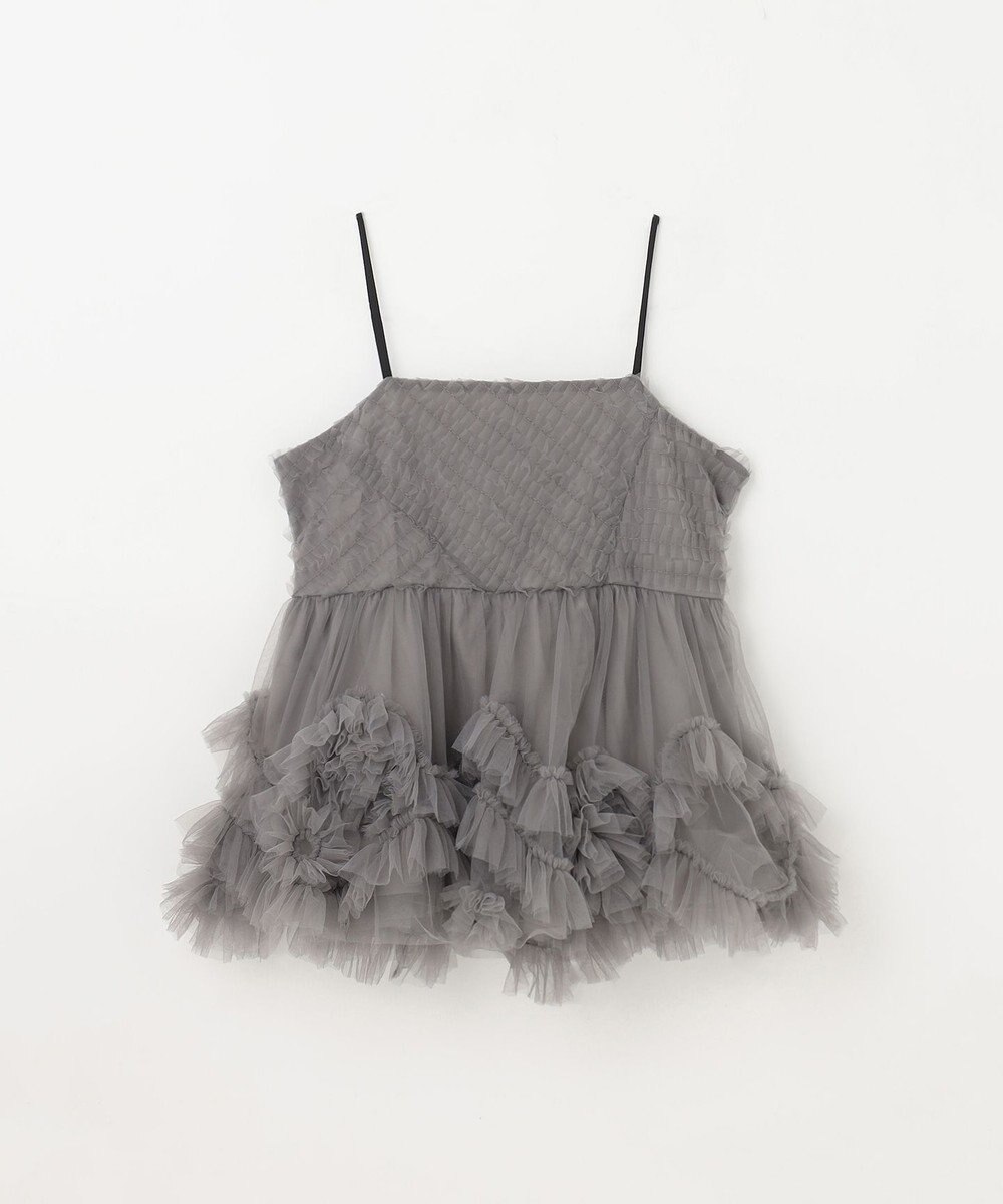 GRACE CONTINENTAL チュールフリルキャミソール 