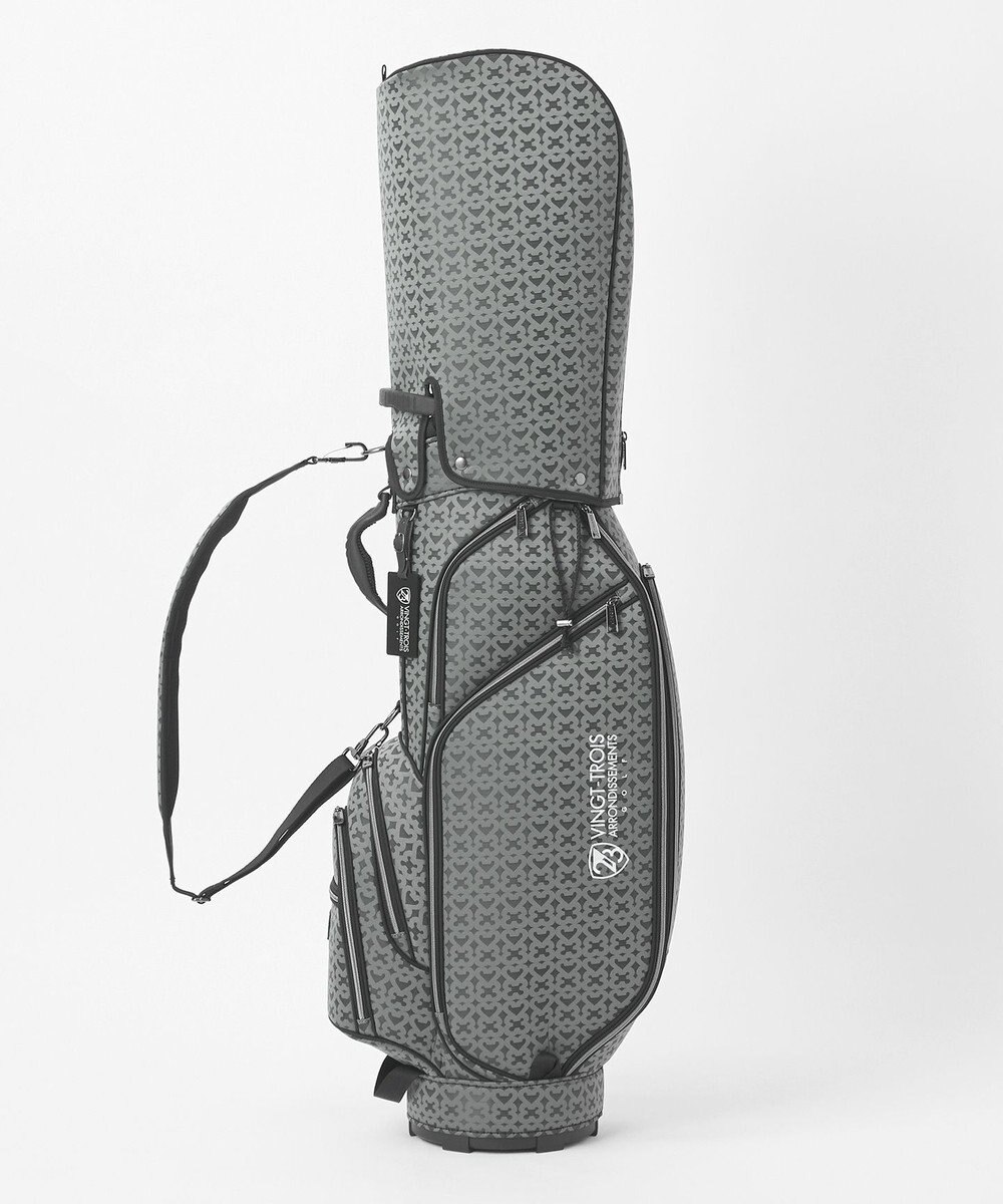 23区GOLF 【UNISEX】モノグラムライトキャディバッグ　ベテランゴルファーにもおすすめなモダンデザイン 